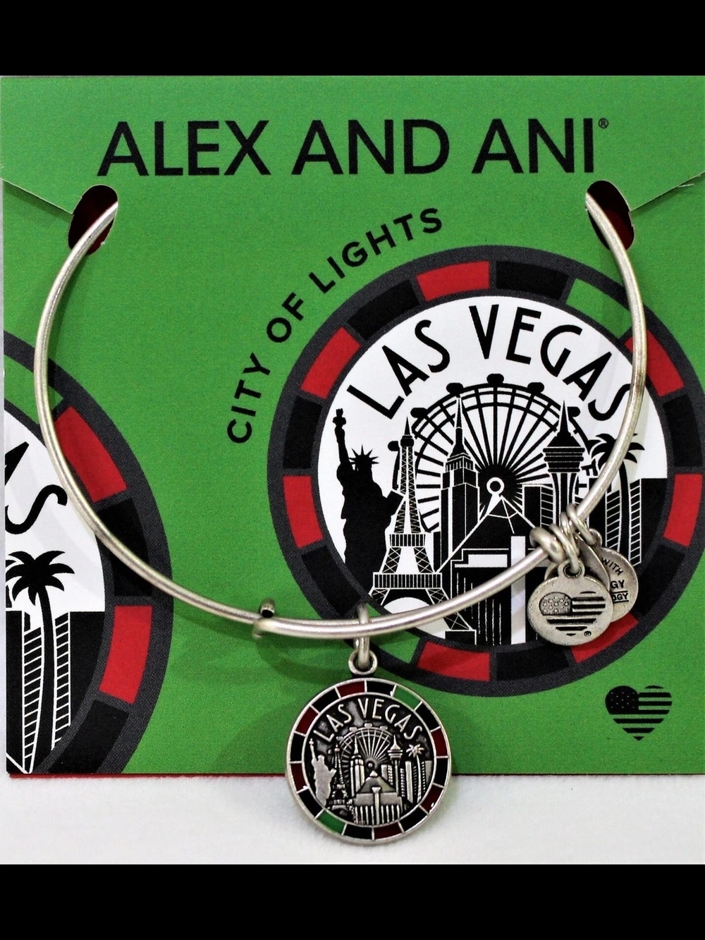 Alex and Ani Las Vegas City of Lights Charm Bangle Bracelet